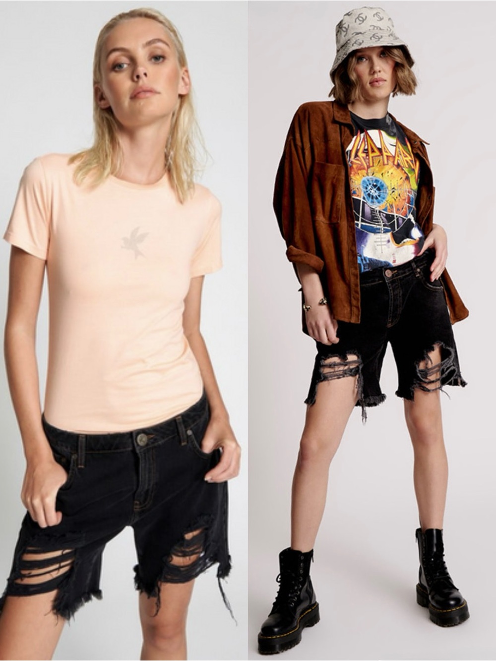 FREE PEOPLE ONE TEASPOON Low Rise Long Length Festival Boyfriend Denim Shorts 24